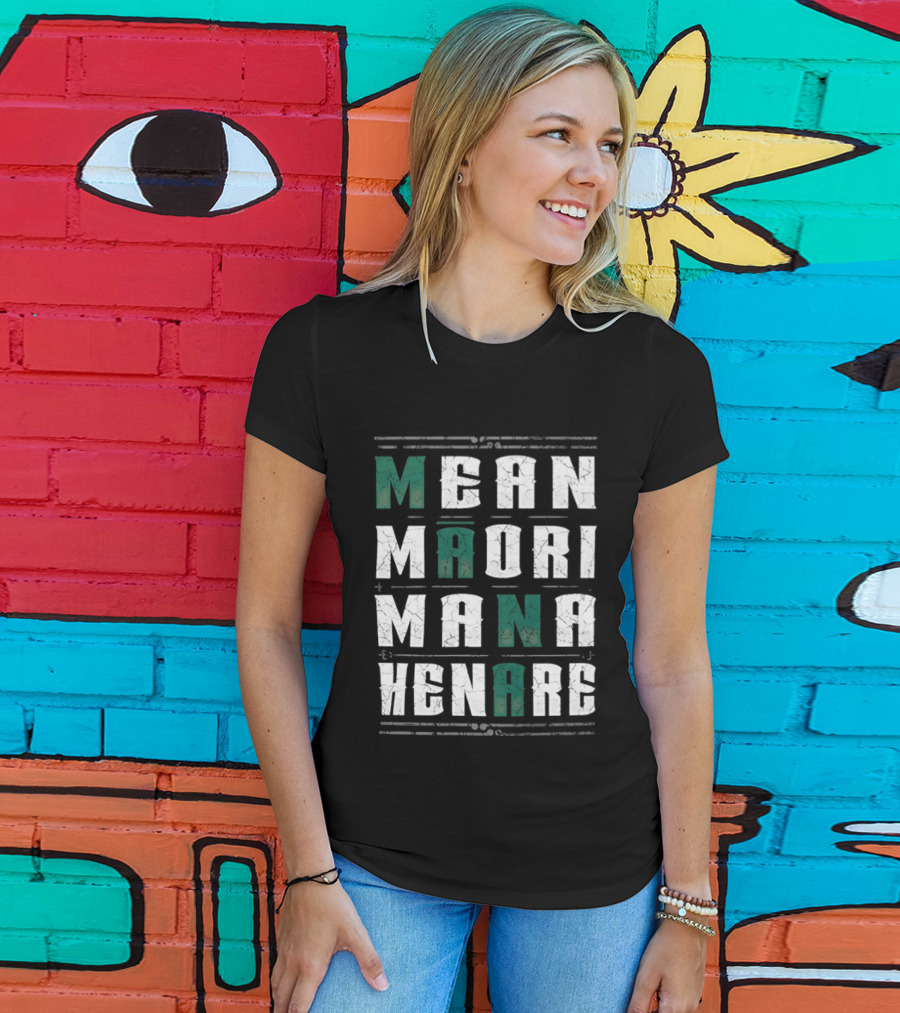 Mean Maori Mana Henare Distressed T-Shirt