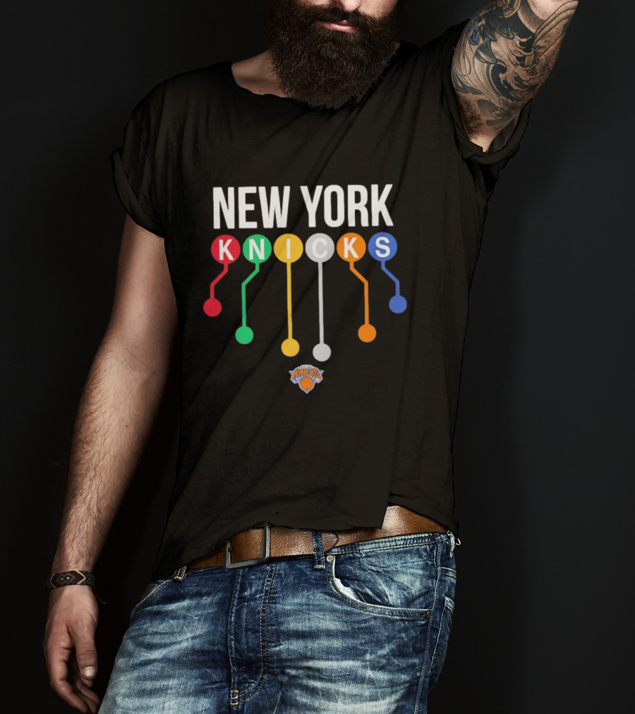 New York Knicks Subway Map NBA Basketball Team T-Shirt