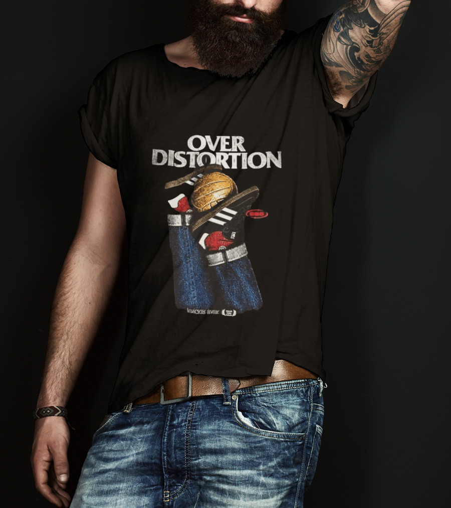 Over Distortion Jovckis Byiyk Masa Jungkir Balik Kisah Kita T-Shirt