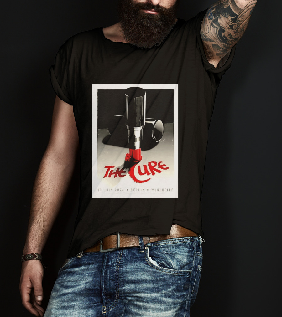 The Cure Berlin Concert 11 July 2026 Wuhlheide Lipstick T-Shirt