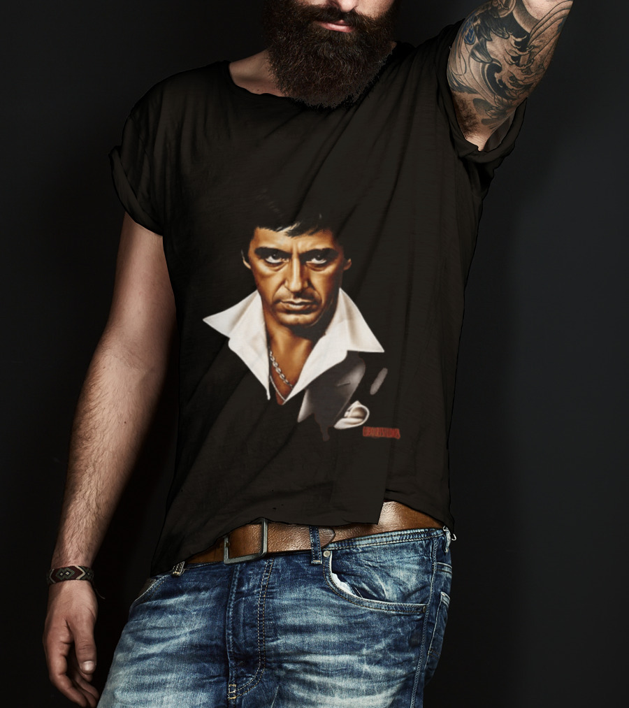 The World Is Yours Tony Montana Scarface 2 Sided T-Shirt