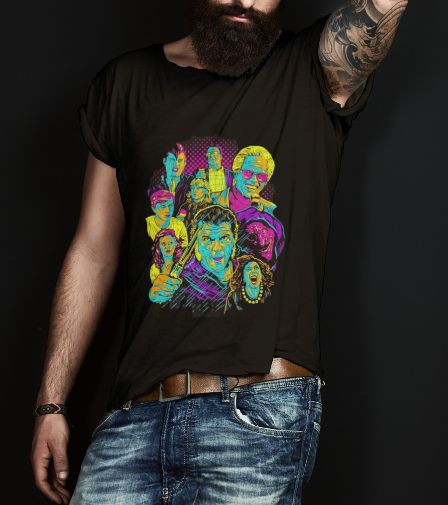 Twin Peaks Cast Neon Pop David Lynch T-Shirt