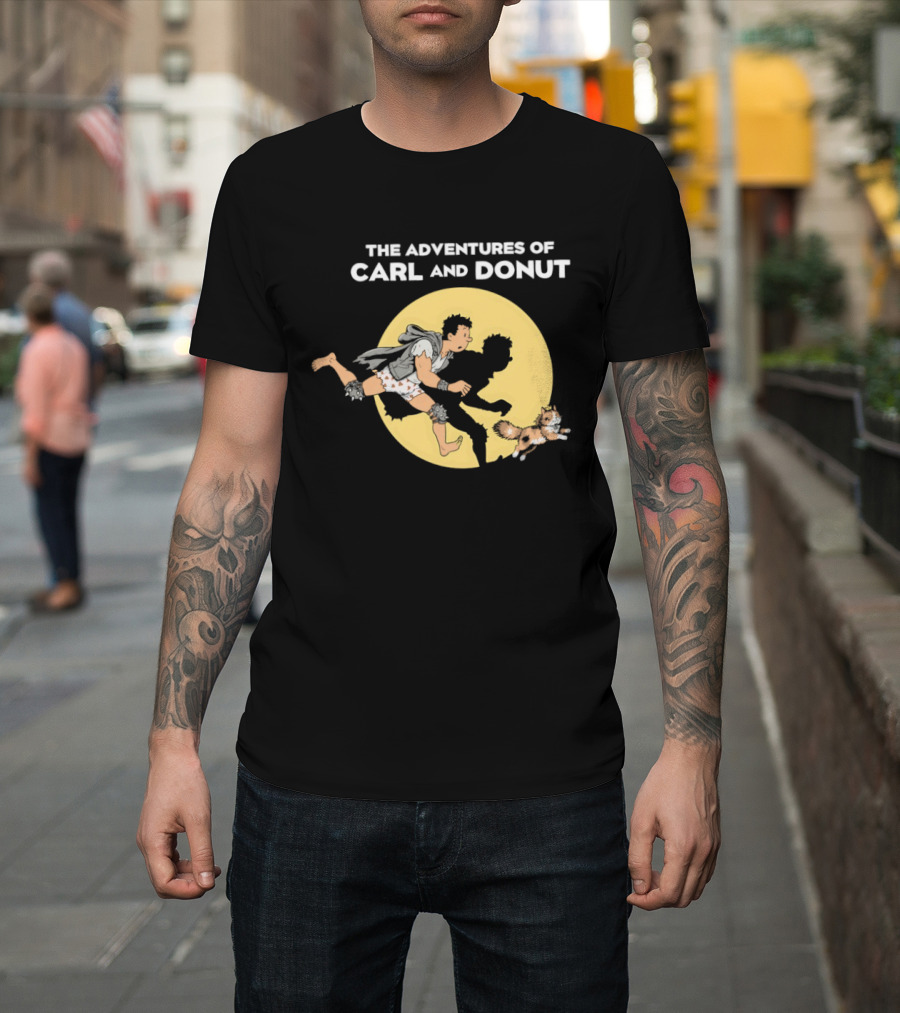 The Adventures Of Carl And Donut Cat Cartoon Series T-Shirt