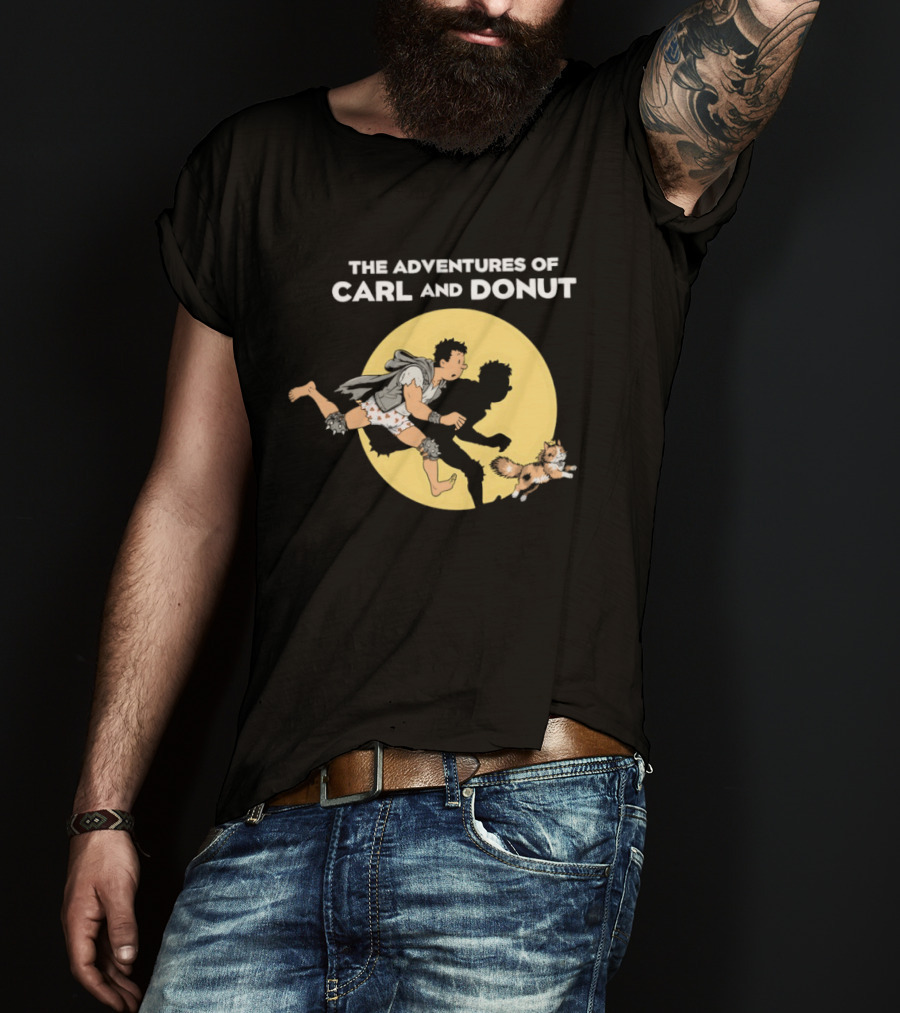The Adventures Of Carl And Donut Cat Cartoon Series T-Shirt