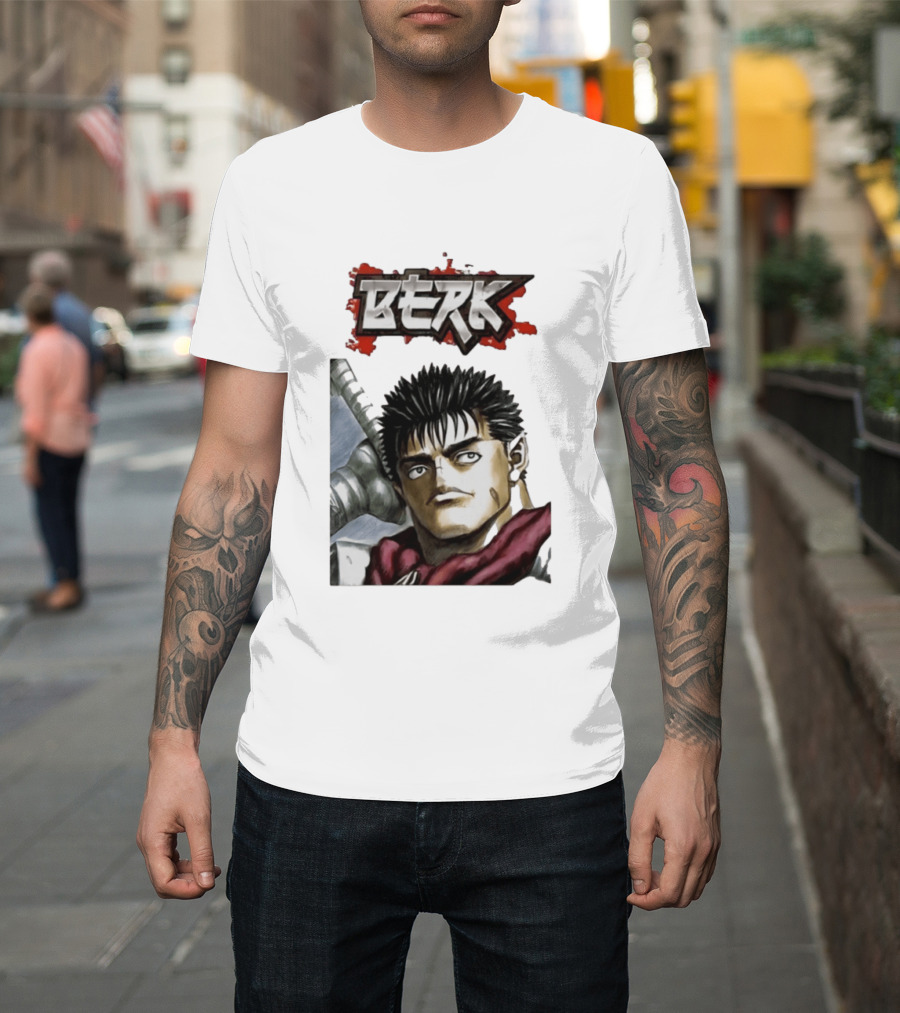 Berk Berserk Manga Guts Style Warrior T-Shirt