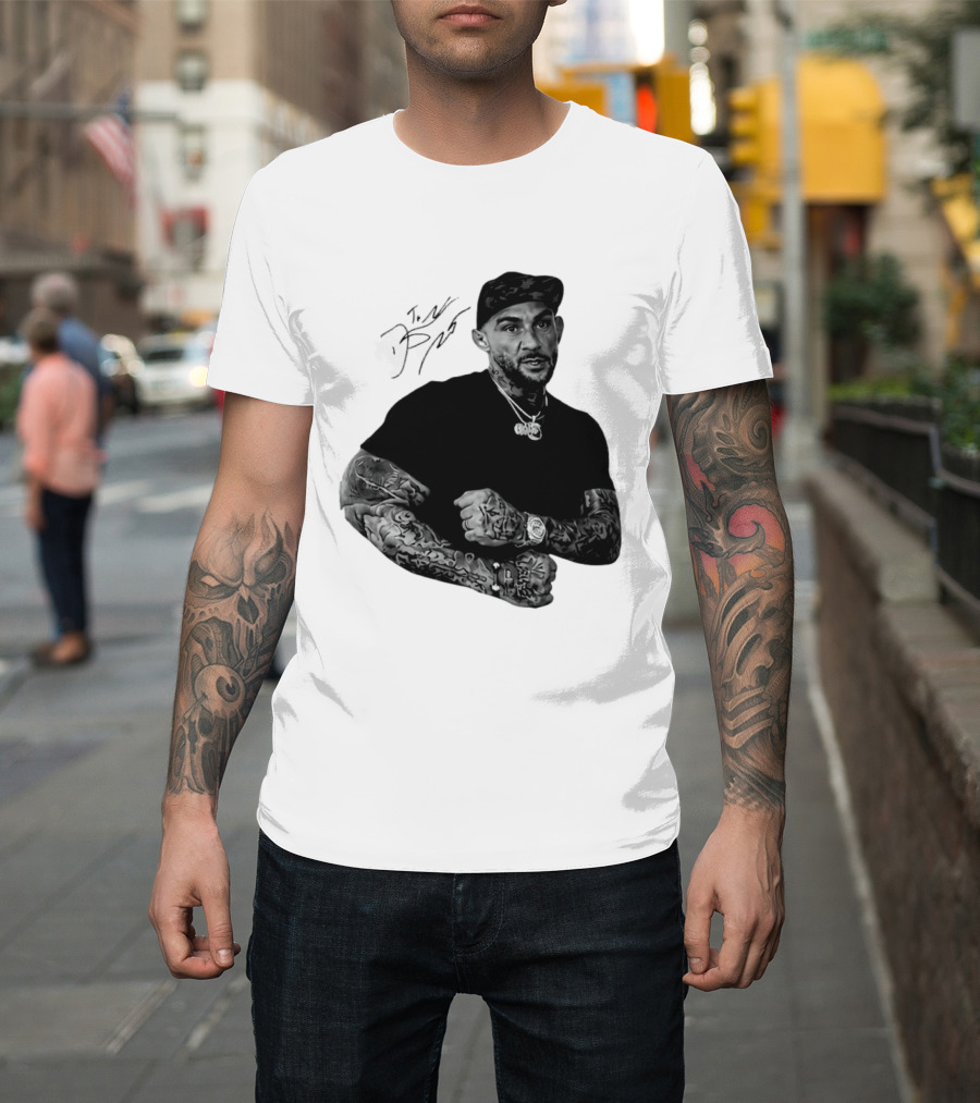 Dustin Poirier The Diamond UFC Tattooed Fighter Black Cap T-Shirt