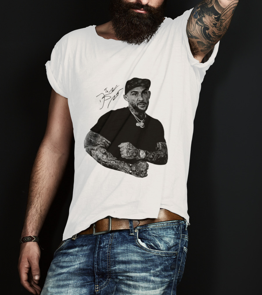 Dustin Poirier The Diamond UFC Tattooed Fighter Black Cap T-Shirt