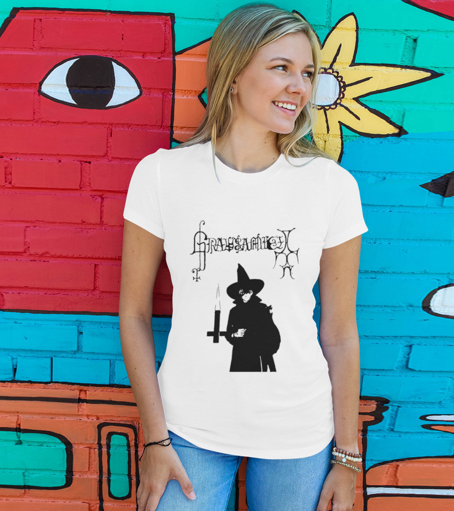 Gravsaamuel Witch Iconic Gothic Anime Dark Aesthetic T-Shirt