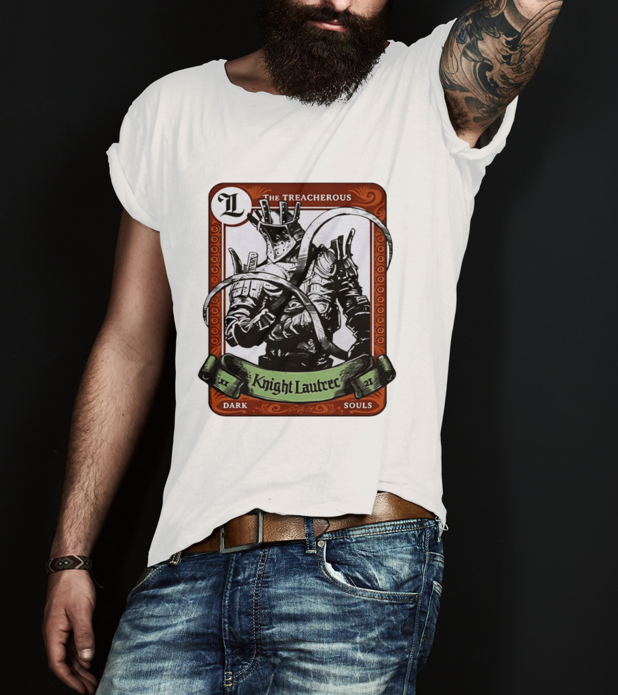 Knight Lautrec The Treacherous Dark Souls Trading Card Art Ribs GG T-Shirt