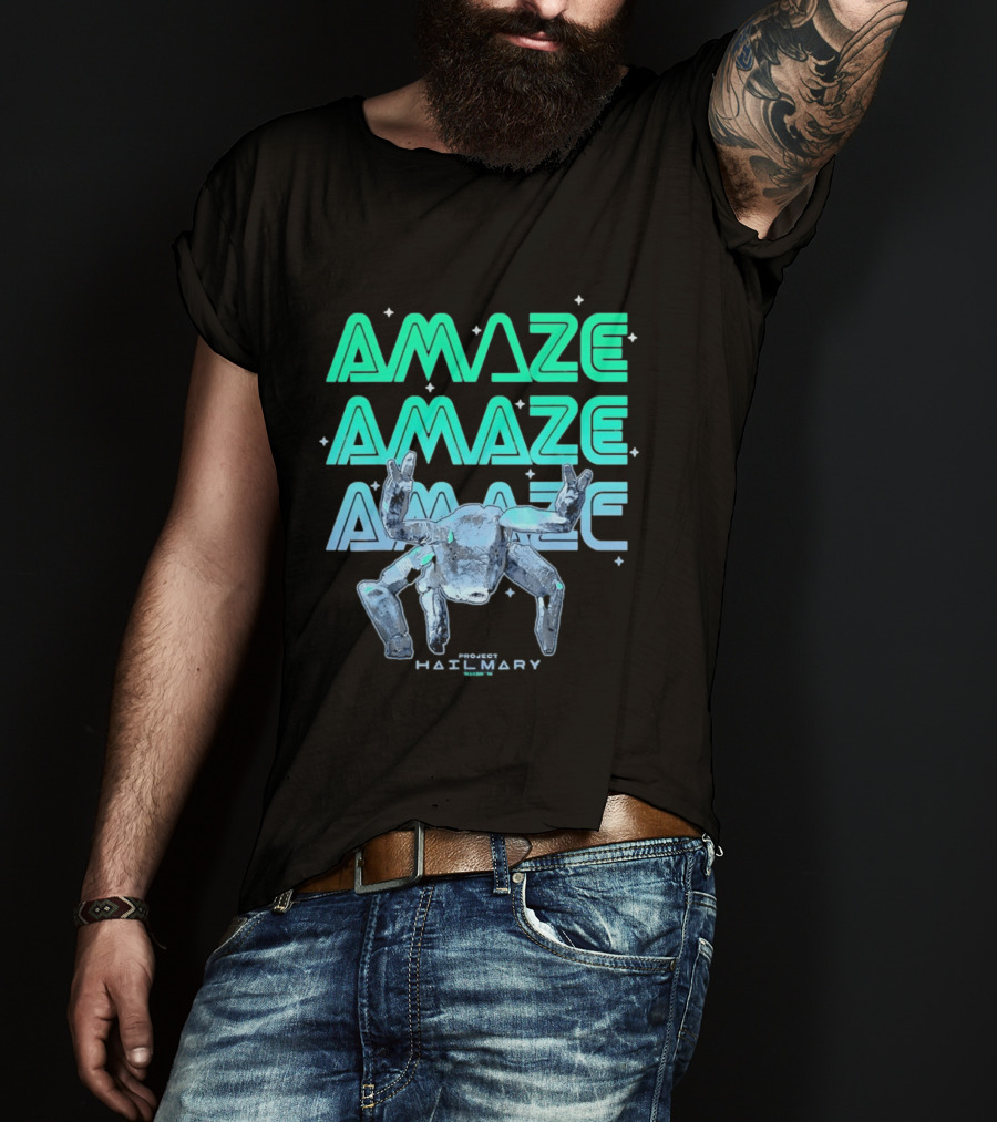 Amaze Project Hail Mary Robot T-Shirt