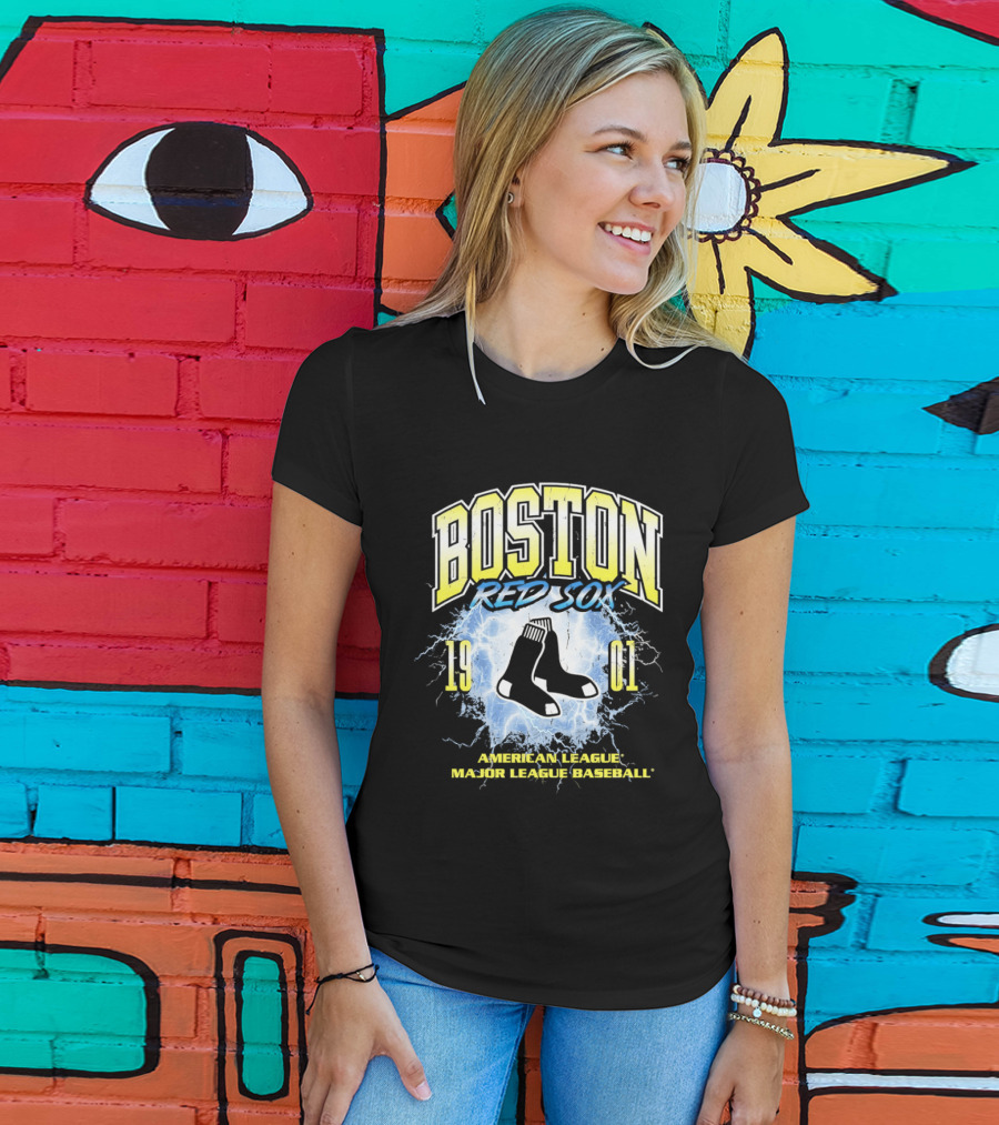 Boston Red Sox 1901 American League Major League Baseball Vintage Retro Sox T-Shirt