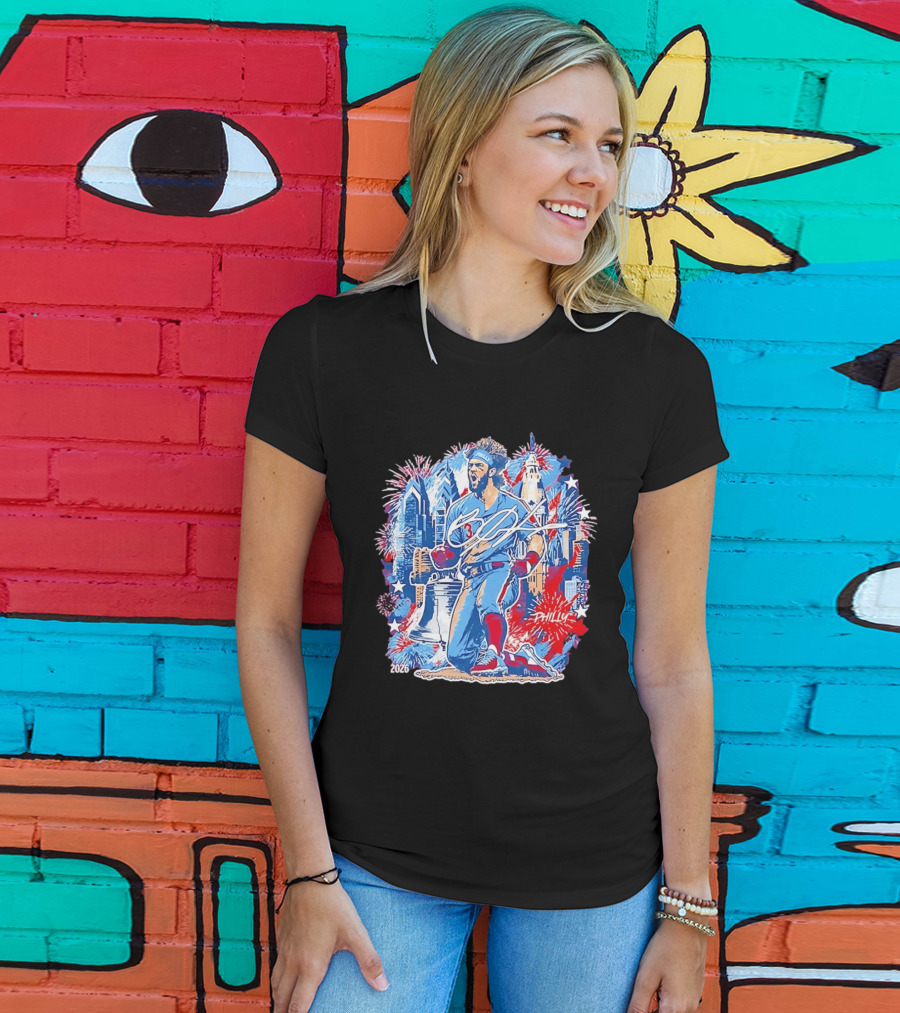 Bryce Harper Philly 2026 Liberty Bell Fireworks Celebration T-Shirt