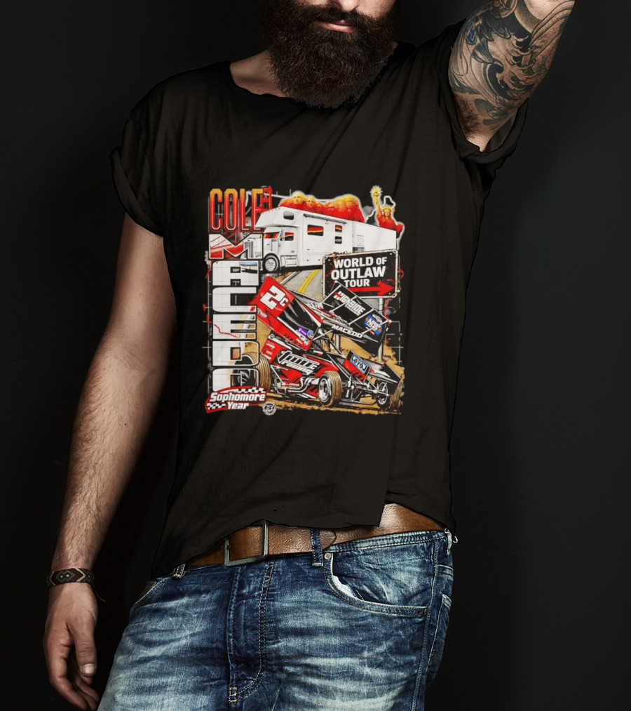 Cole Macedo World Of Outlaw Tour 2C Racing Sophomore Year T-Shirt