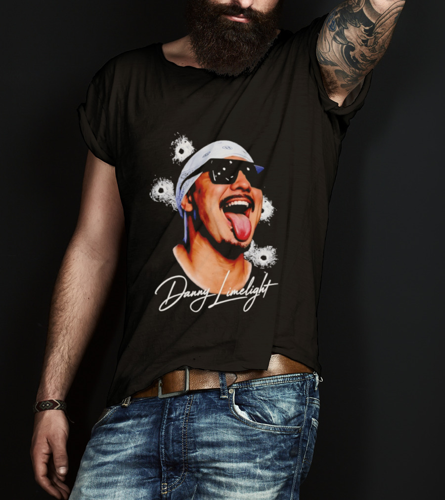 Danny Limelight Swag Bullet Holes Bandana Tattoo T-Shirt
