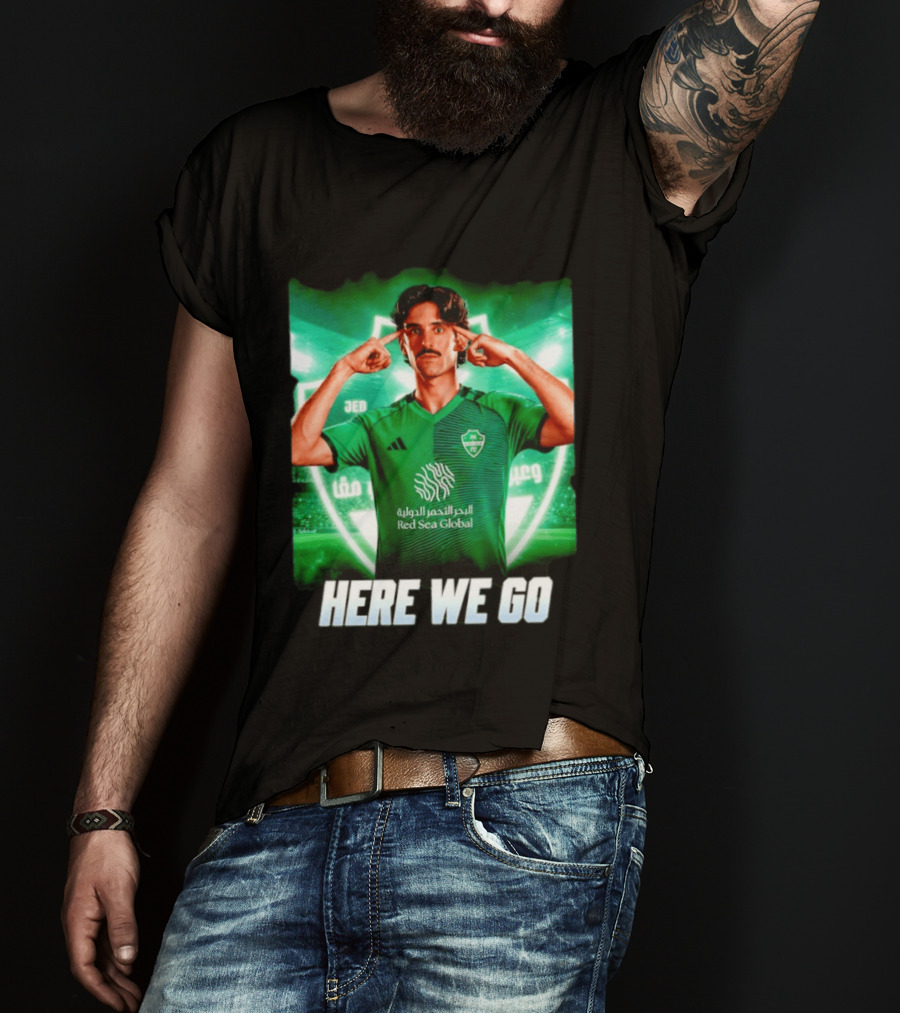 Francisco Trincão Al Ahli Transfer Here We Go Green Jersey T-Shirt