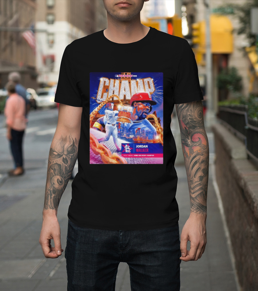 Jordan Walker St. Louis Cardinals Champ 2026 MLB Home Run Derby Champion T-Shirt
