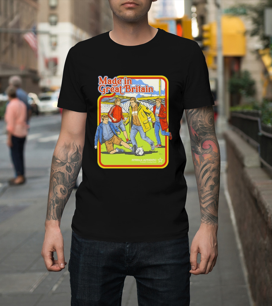Made In Great Britain Estrella Authentic Football's Coming Home Soccer Game T-Shirt
