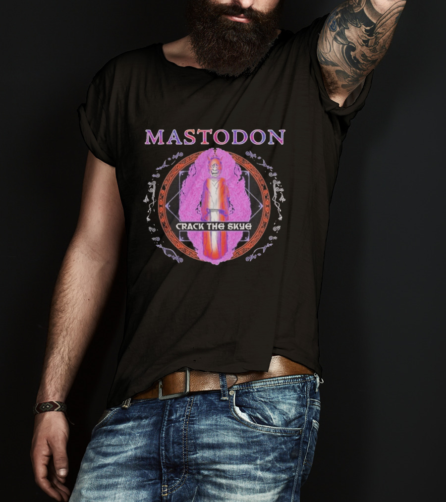 Mastodon Crack The Skye Ornate Oni Mandala T-Shirt