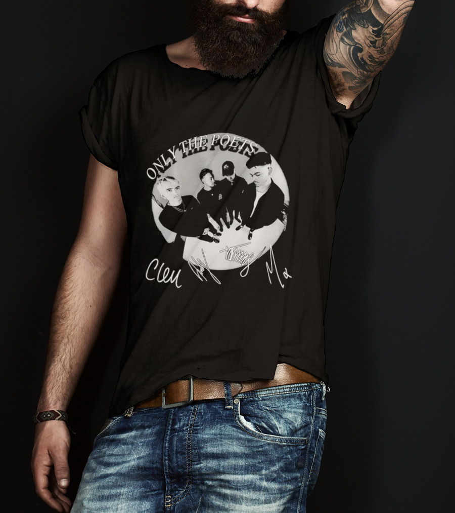 Only The Poets Band Clem Signature Autograph T-Shirt