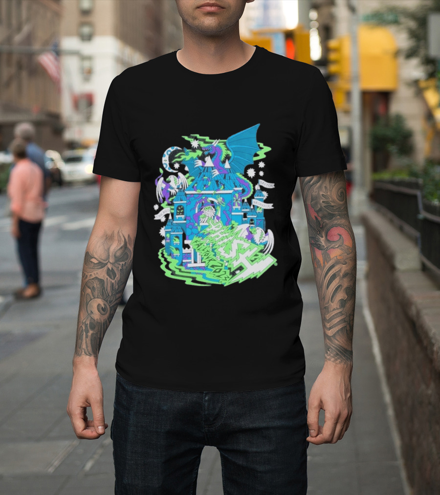 Phish Fall 2023 Crumbling Castle Chicago Nashville Dayton Dragon Fantasy T-Shirt