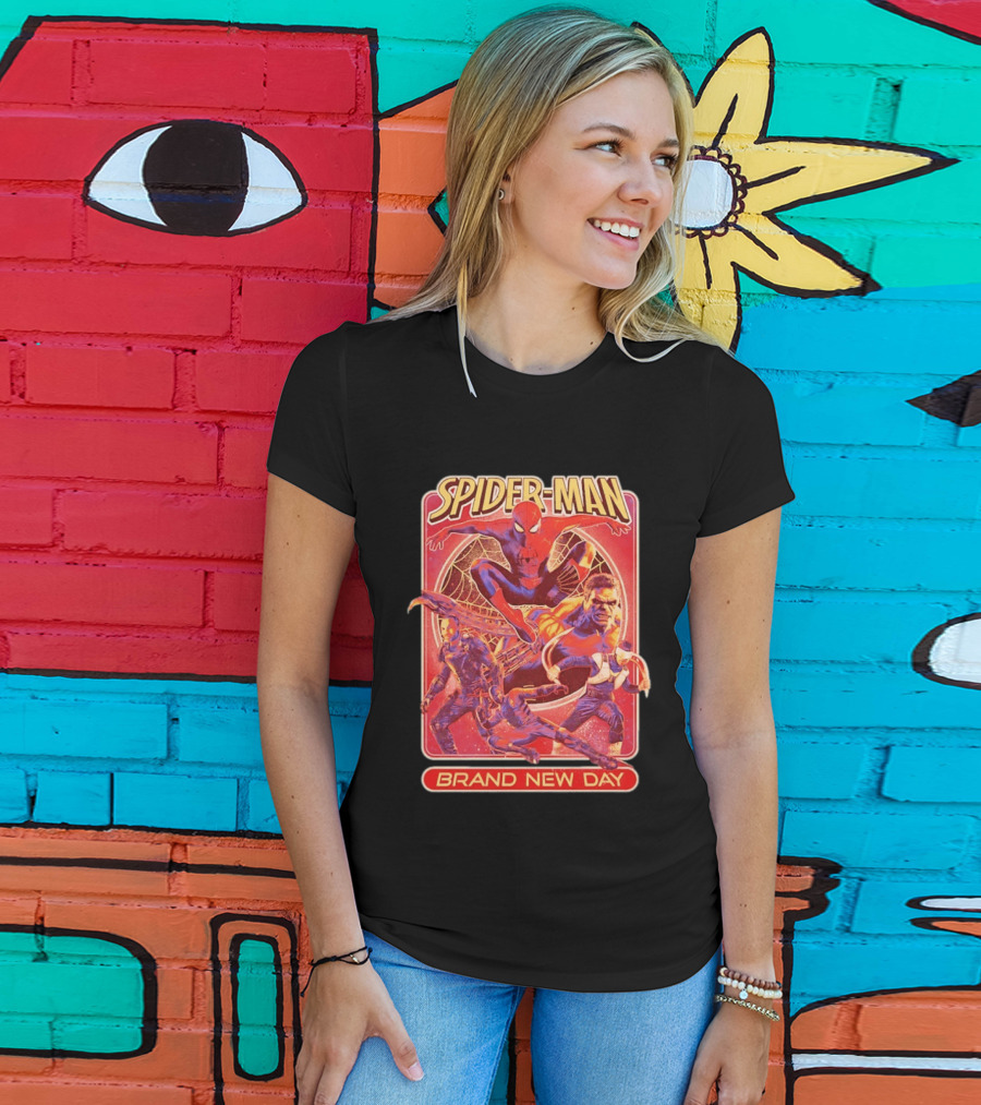 Spider Man Brand New Day With Superheroes And Villains T-Shirt