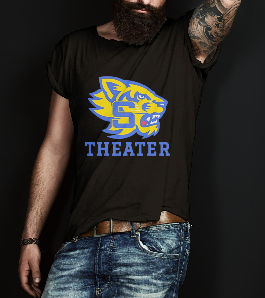 Sweetwater High School Theater Wildcat Head S T-Shirt