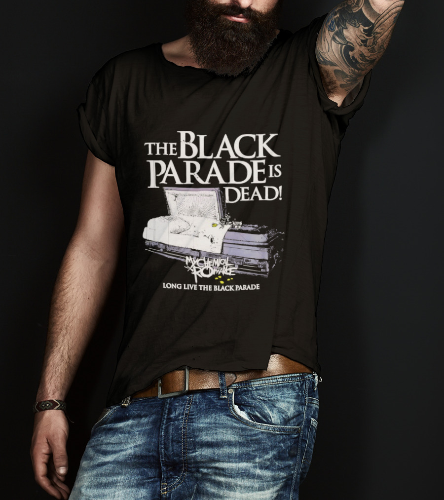 The Black Parade Is Dead My Chemical Romance Long Live The Black Parade Coffin Image T-Shirt
