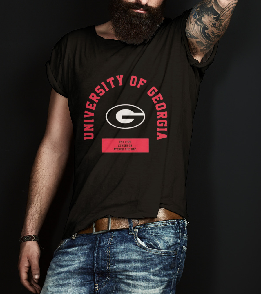 University Of Georgia Athens GA Bulldogs Attack The Day Est 1785 T-Shirt