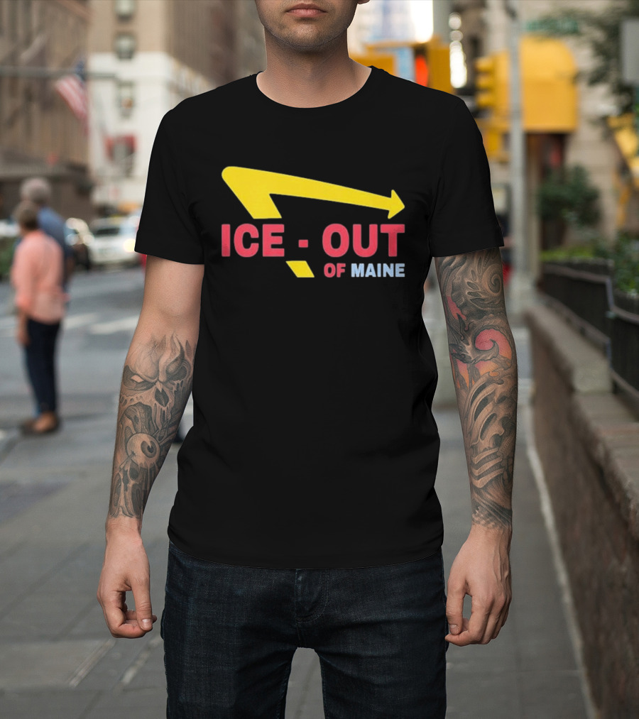 Ice Out Of Maine 2026 Arrow T-Shirt
