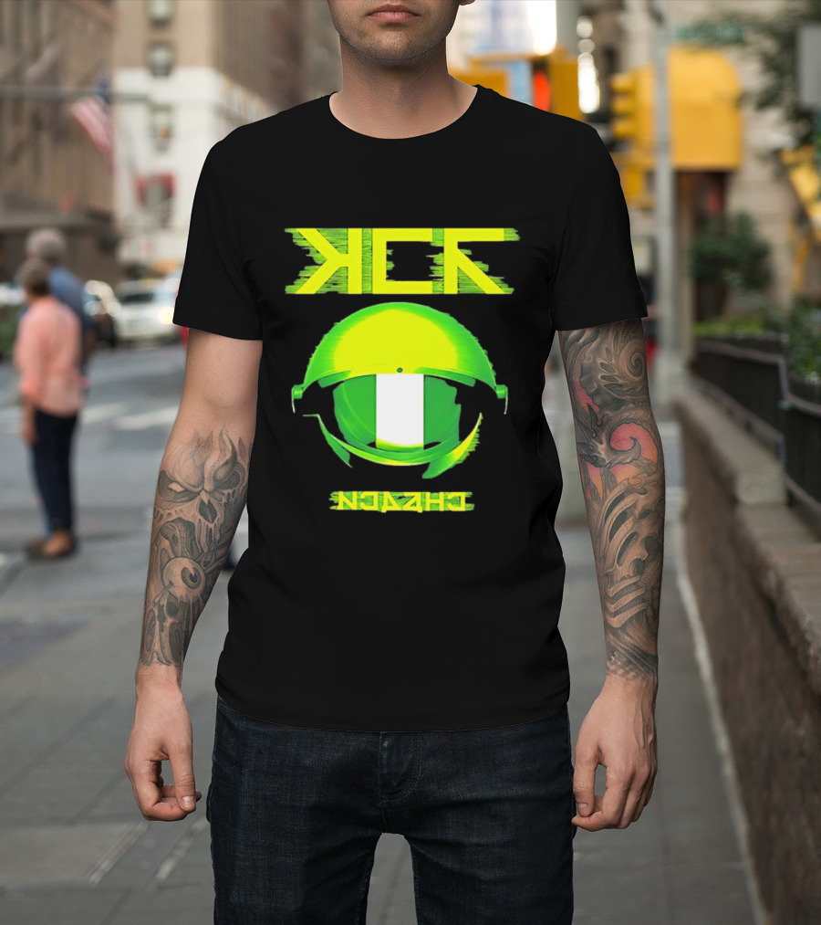 Nigeria Kick Astronaut Helmet Space Nigerian Flag T-Shirt