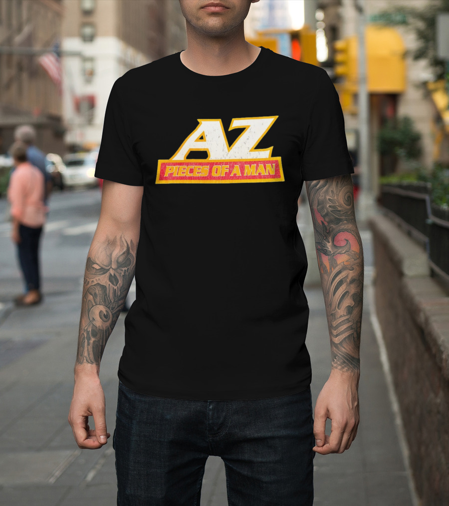 AZ Pieces Of A Man Distressed Hip Hop 90s Rap T-Shirt