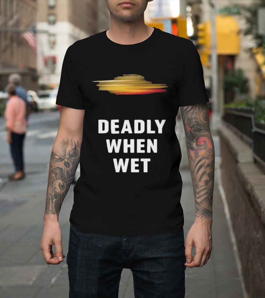 Deadly When Wet UFO Saucer Vortex T-Shirt