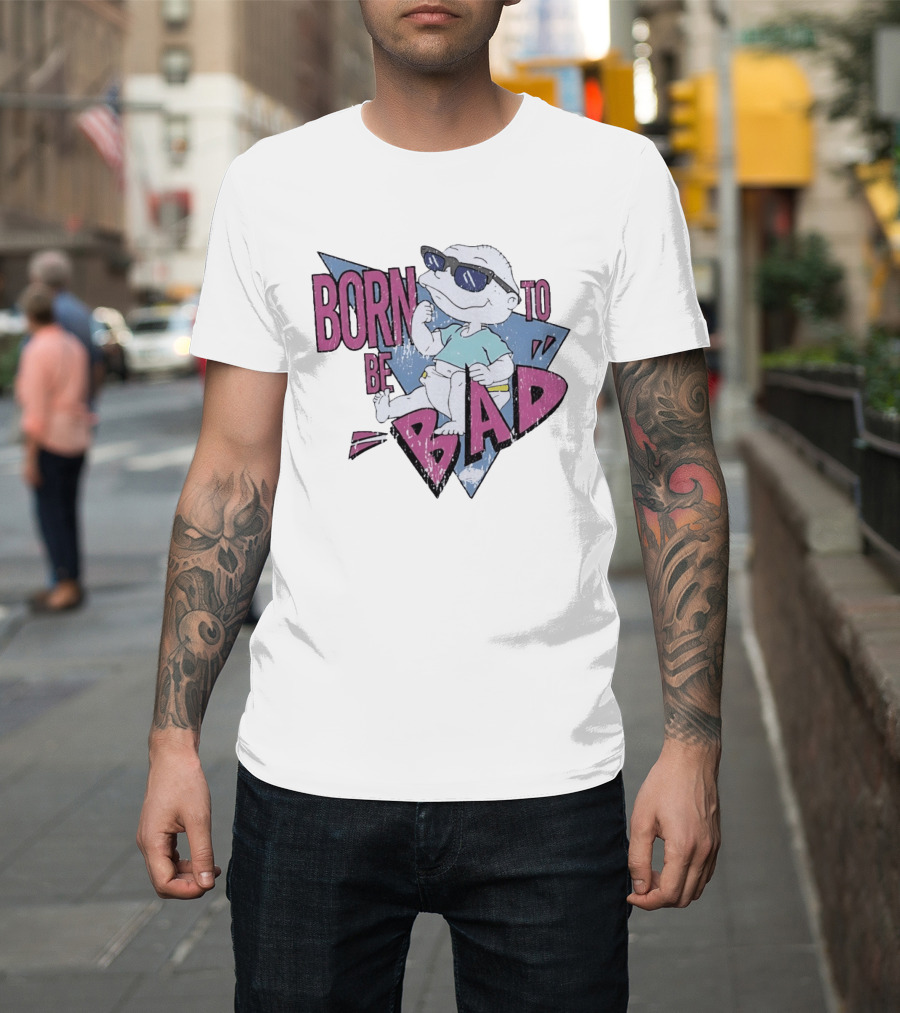 Born To Be Bad 90s Cartoon Baby Sunglasses T-Shirt
