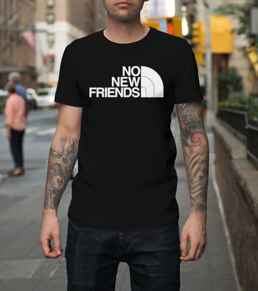Saosin No New Friends North Face T-Shirt