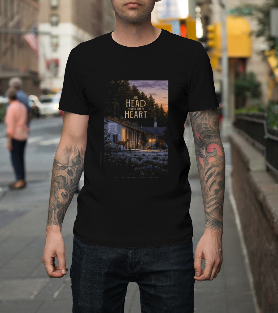 The Head And The Heart Red Rocks Amphitheatre July 15 2026 Valley Motel Morrison CO T-Shirt