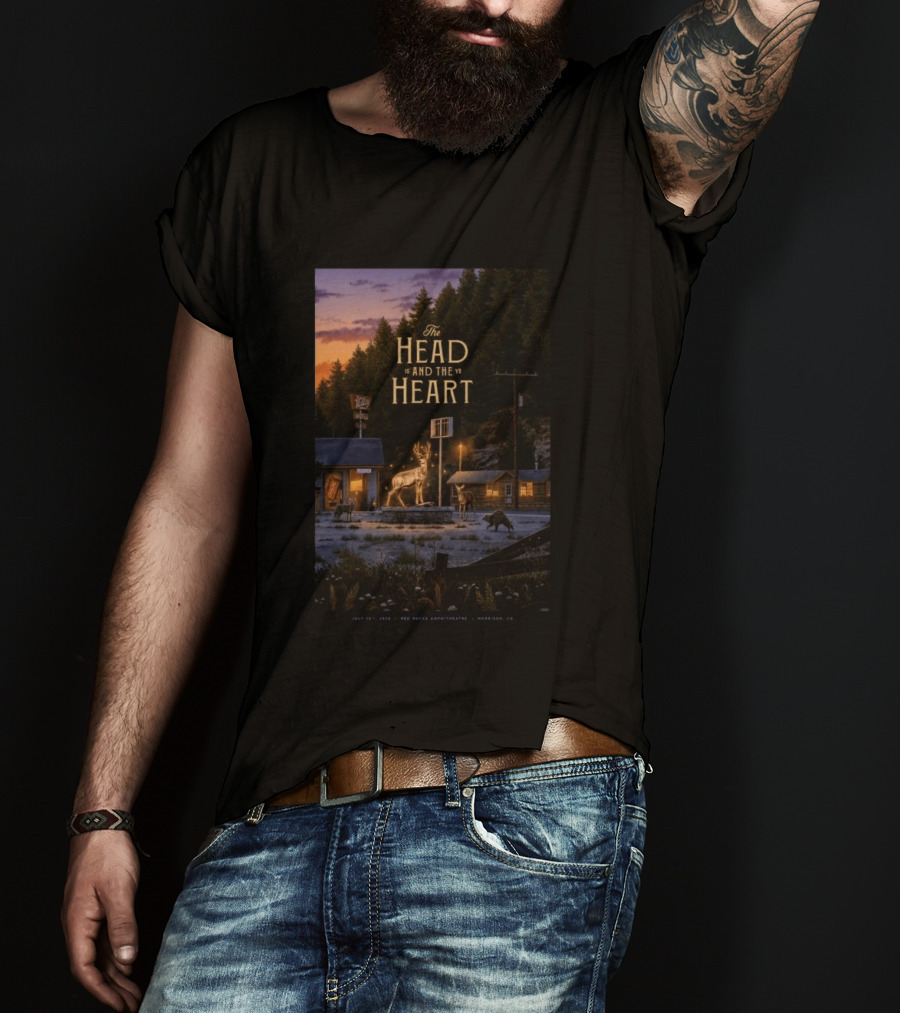 The Head And The Heart July 16 2026 Red Rocks Amphitheatre Morrison CO T-Shirt