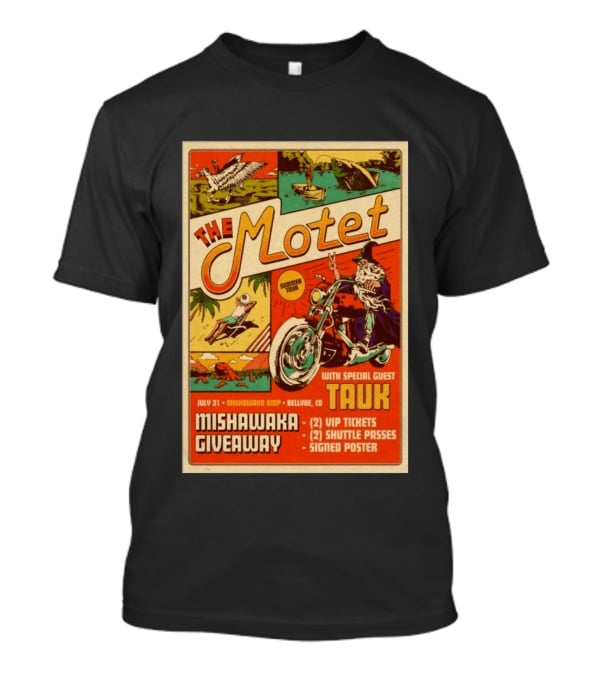 The Motet Summer Tour Mishawaka Amphitheatre July 31 Tauk Bellevue CO Giveaway VIP Tickets Shuttle Passes Signed T-Shirt