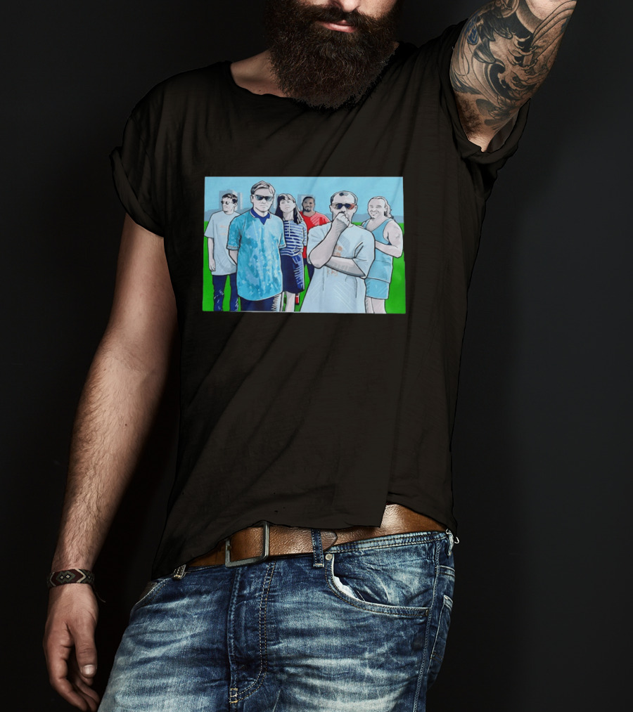 The Office Cast Illustrated Group Scene T-Shirt