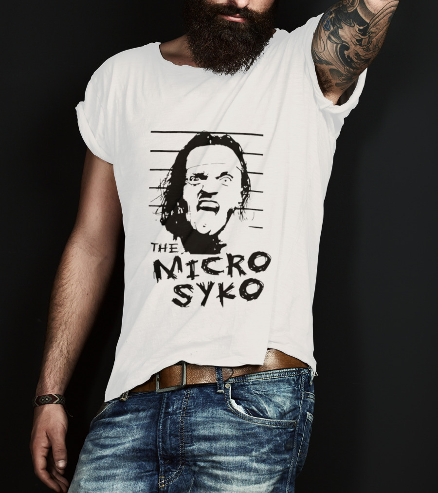 John Weena Wearing The Micro Syko Iconic Face T-Shirt
