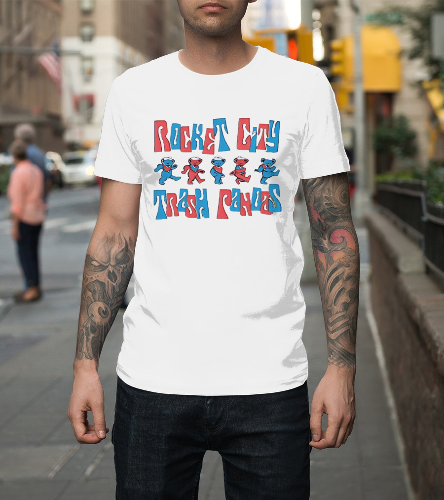 Rocket City Trash Pandas Grateful Dead Dancing Bears T-Shirt