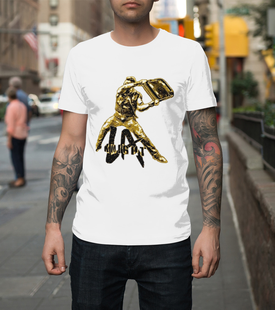 LA Knight Wrestling Iconic Folding Chair Action T-Shirt