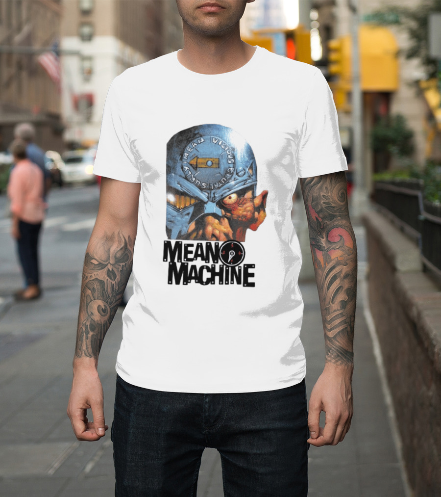 Mean Machine Mean Vicious Brutal Surly 2000 AD T-Shirt