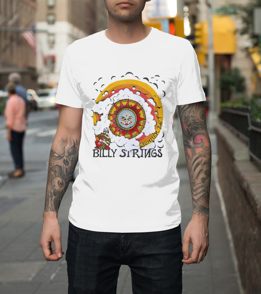 Billy Strings Sun Face Summer 2026 Tour T-Shirt