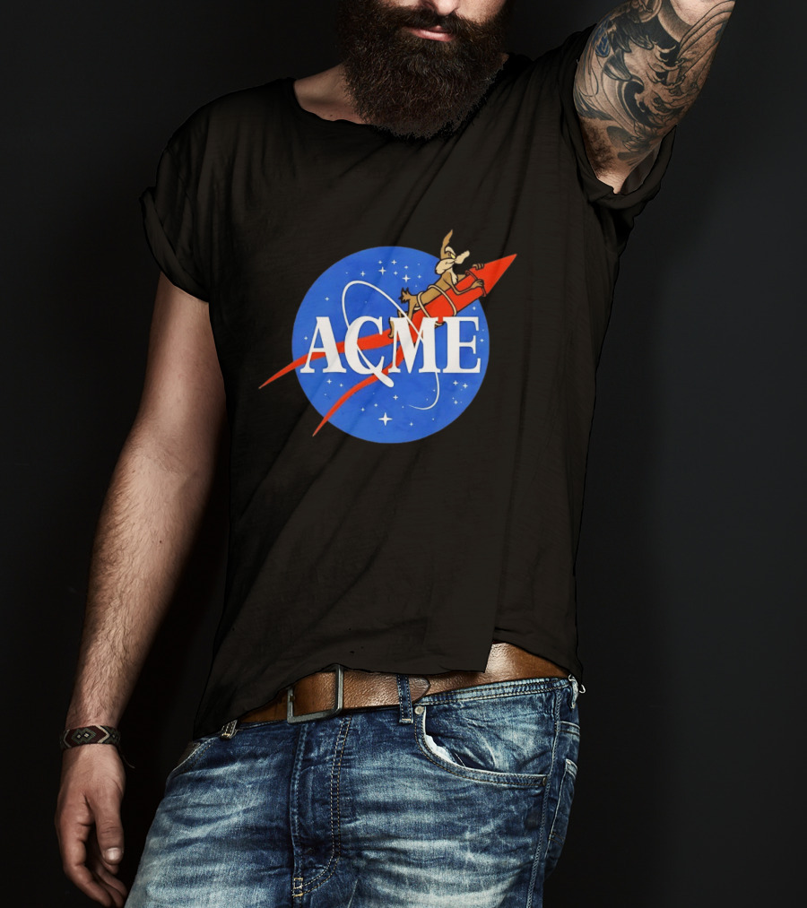 Wile E Coyote ACME Rocket NASA T-Shirt