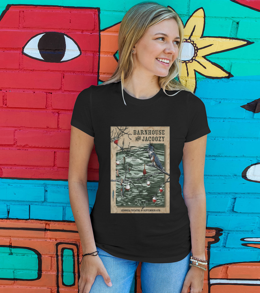 Barnhouse And Jacoozy Live At Georgia Theatre September 4th Kingfisher Fishing T-Shirt