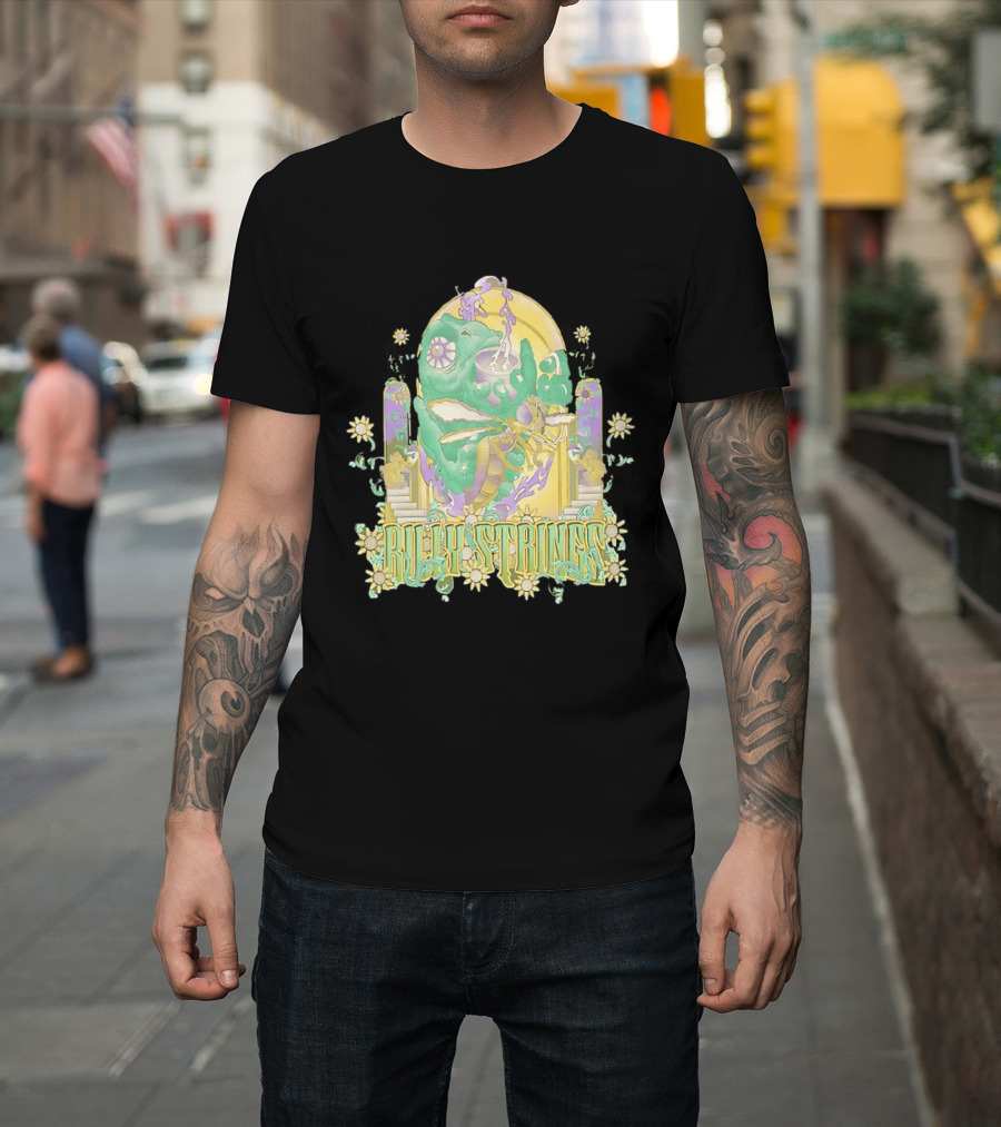 Billy Strings Summer 2026 Tour Cicada Rider Psychedelic Flower Mandala T-Shirt