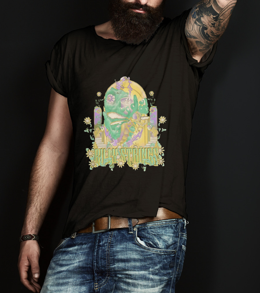 Billy Strings Summer 2026 Tour Cicada Rider Psychedelic Flower Mandala T-Shirt