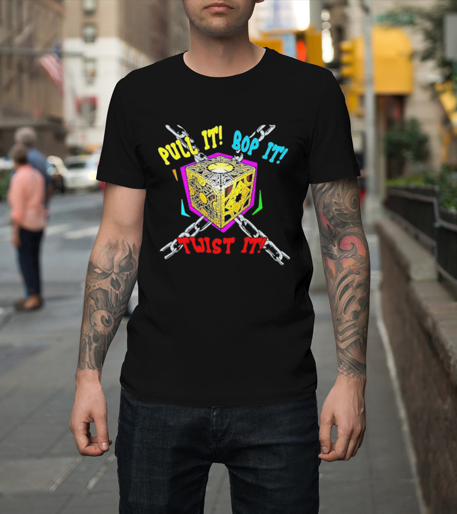 Lament Configuration Puzzle Box Pull It Bop It Twist It Chains Mashup T-Shirt