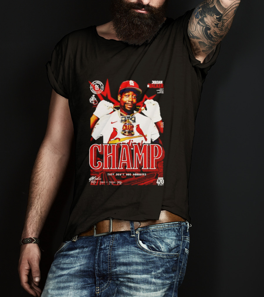 Jordan Walker St. Louis Cardinals Home Run Derby Champ They Don't Boo Nobodies T-Shirt