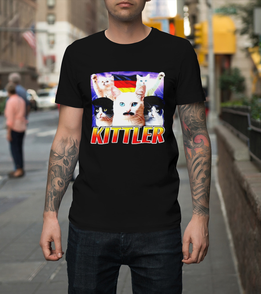 Kittler Cats With German Flag And Cats T-Shirt